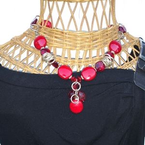 Red and Silver Necklace